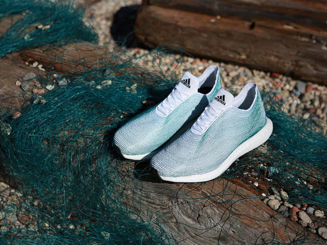 shoe made from ocean trash