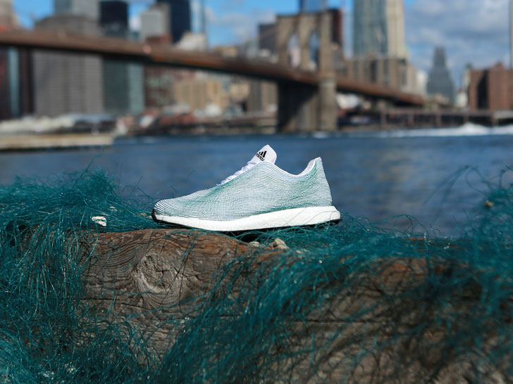 shoe made from ocean trash